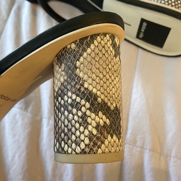 *Sold* Dolce vita Noles black and snake skin heels size 8.5 with box - Picture 12 of 16